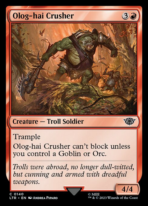 MTG Olog-hai Crusher LTR 140 Regular Foil