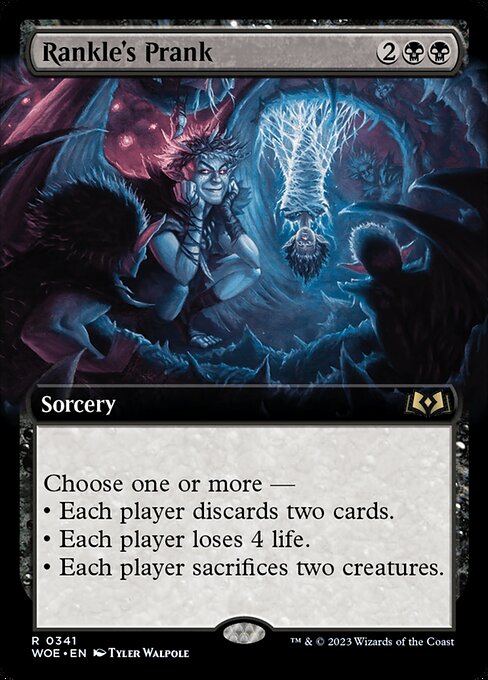MTG Rankle's Prank WOE 341 Extended Art Foil