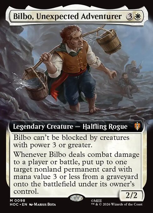 MTG Bilbo, Unexpected Adventurer HOC 098 Regular Foil