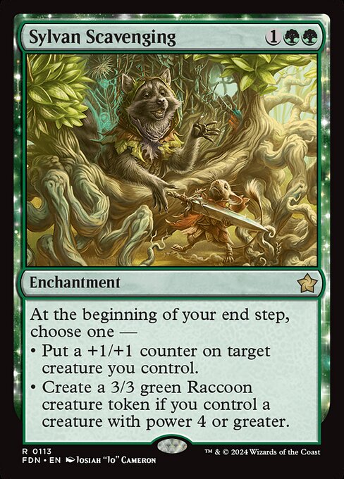 MTG Sylvan Scavenging FDN 113 Regular Nonfoil