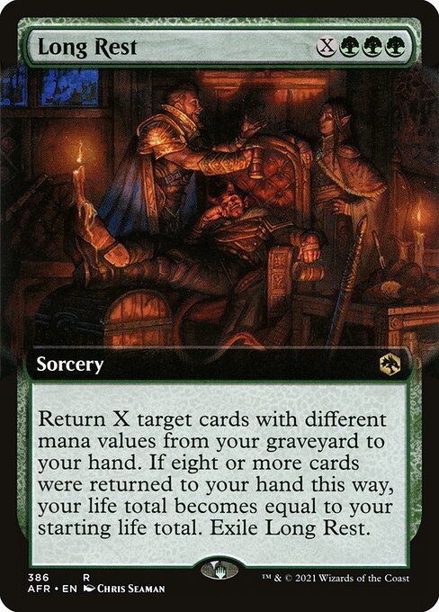 MTG Long Rest AFR 386 Extended Art Foil