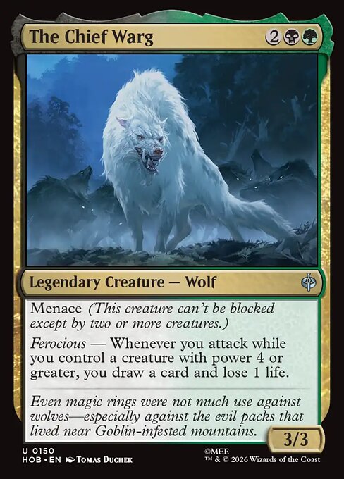 MTG The Chief Warg HOB 150 Regular Nonfoil