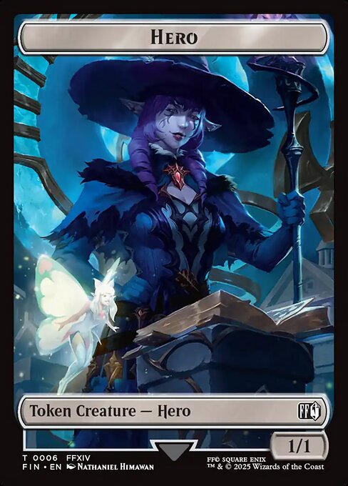 MTG Hero Token FIN 006 Token Nonfoil