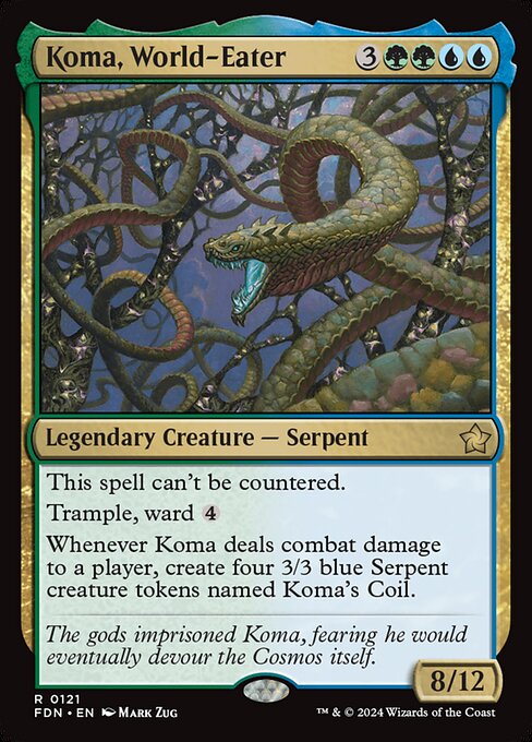 MTG Koma, World-Eater FDN 121 Regular Foil