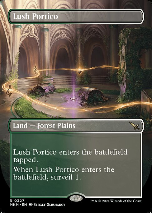 MTG Lush Portico MKM 327 Borderless Nonfoil