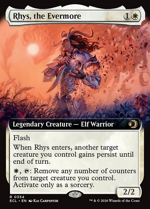 MTG Rhys, the Evermore ECL 354 Extended Art Foil