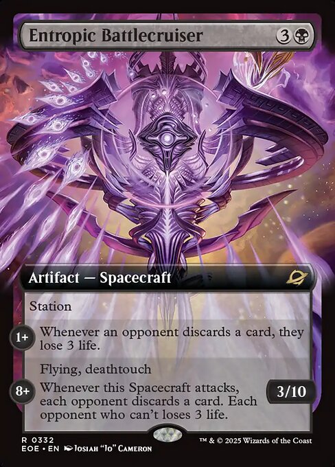 MTG Entropic Battlecruiser EOE 332 Extended Art Foil