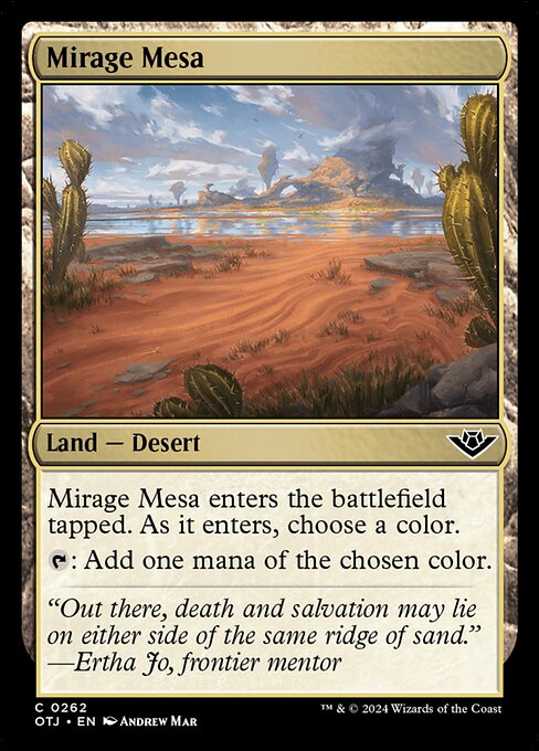 MTG Mirage Mesa OTJ 262 Regular Foil