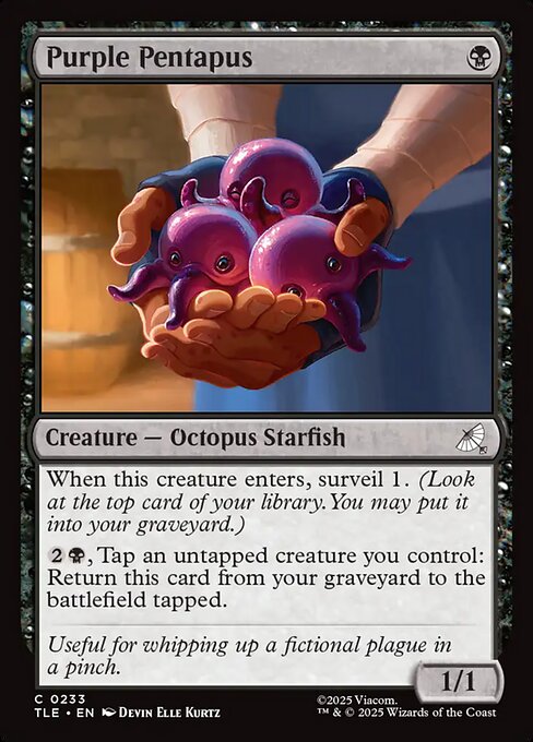 MTG Purple Pentapus [TLE 233] Foil