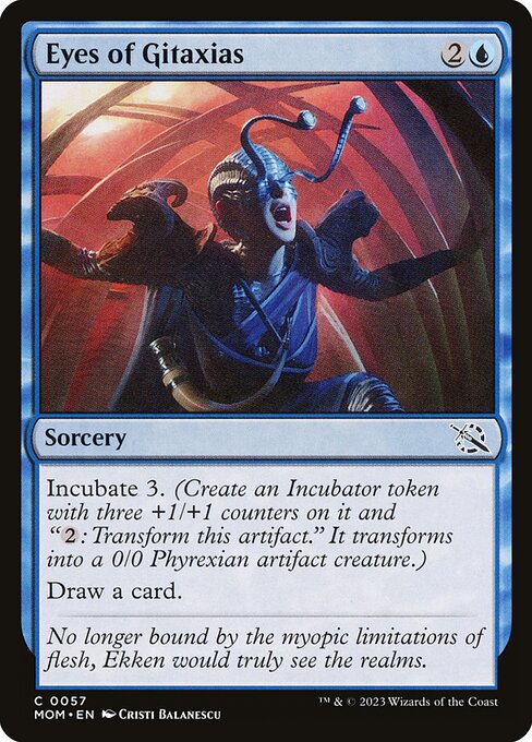 MTG Eyes of Gitaxias MOM 057 Regular Foil