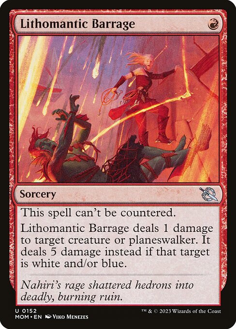 MTG Lithomantic Barrage MOM 152 Regular Nonfoil