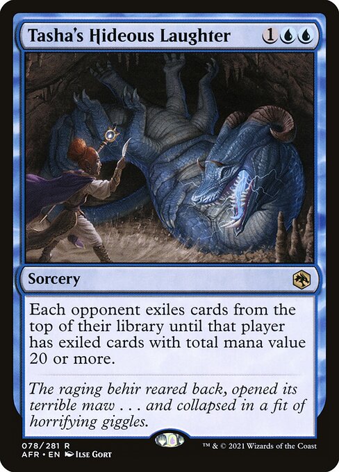MTG Tasha's Hideous Laughter AFR 078 Regular Foil