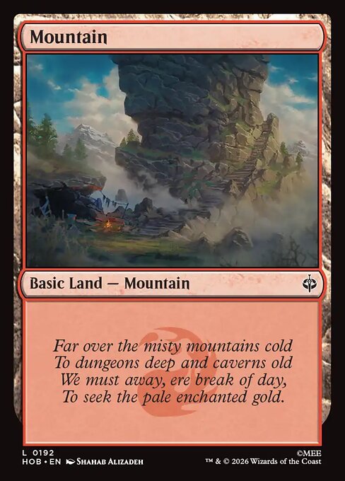 MTG Mountain HOB 192 Regular Nonfoil