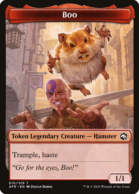 MTG Boo Token AFR 010 Token Foil