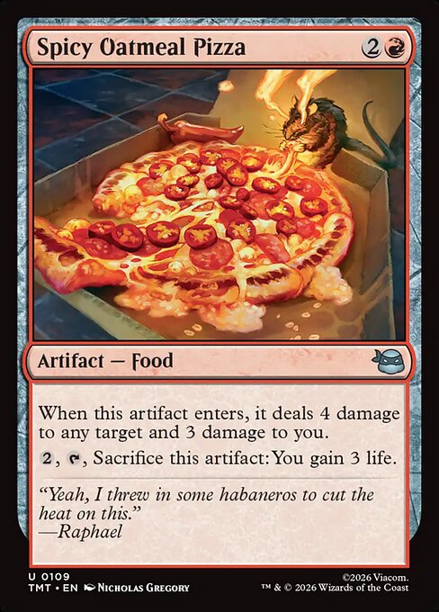 MTG Spicy Oatmeal Pizza TMT 109 Regular Foil
