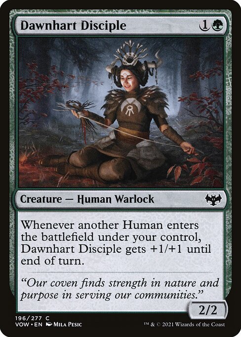 MTG Dawnhart Disciple VOW 196 Standard Foil front