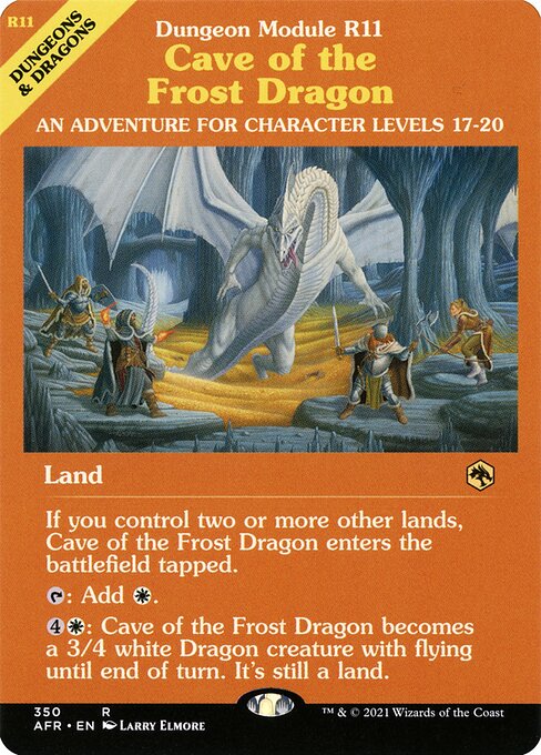 MTG Cave of the Frost Dragon AFR 350 Module Showcase Nonfoil