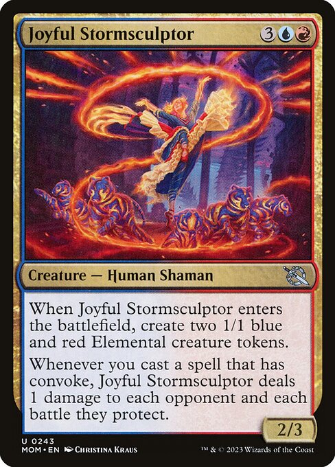 MTG Joyful Stormsculptor MOM 243 Regular Nonfoil