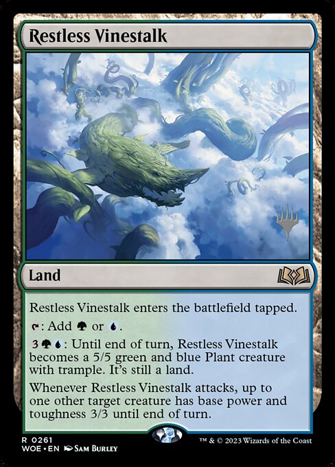 MTG Restless Vinestalk PWOE 261p Promo Pack Foil
