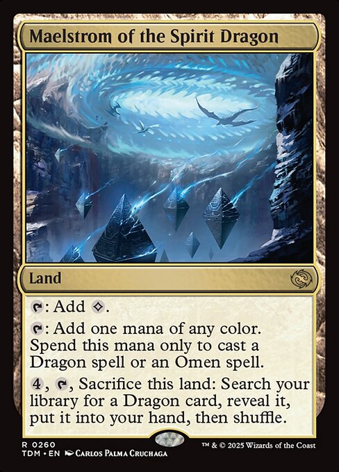 MTG Maelstrom of the Spirit Dragon TDM 260 Regular Nonfoil