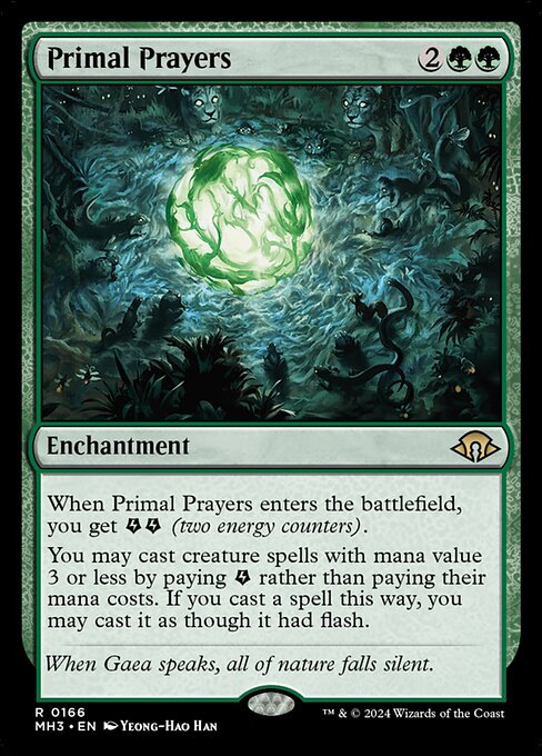 MTG Primal Prayers MH3 166 Regular Foil