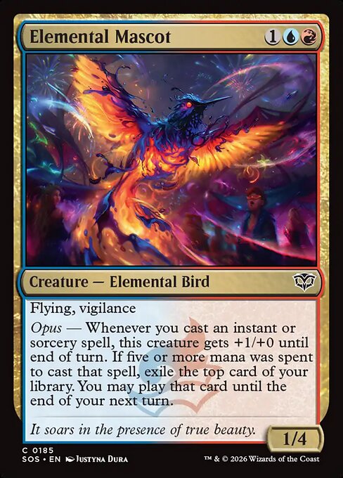 MTG Elemental Mascot SOS 185 Regular Foil