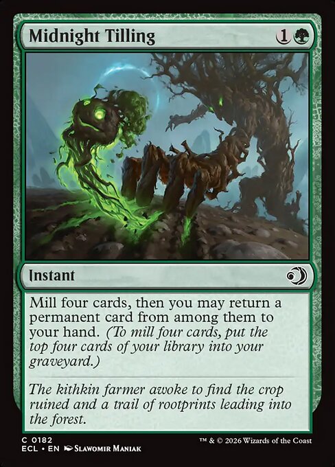 MTG Midnight Tilling ECL 182 Regular Nonfoil
