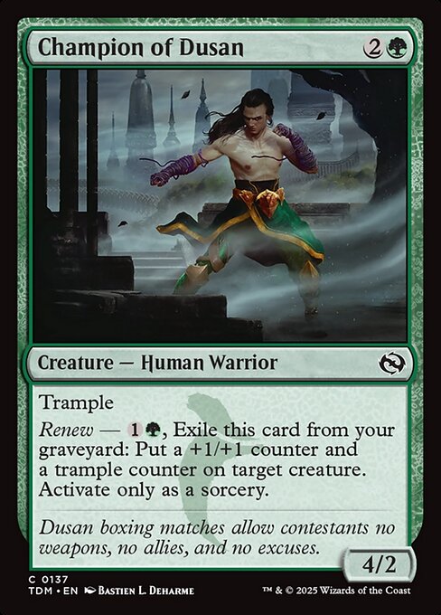 MTG Champion of Dusan TDM 137 Regular Nonfoil