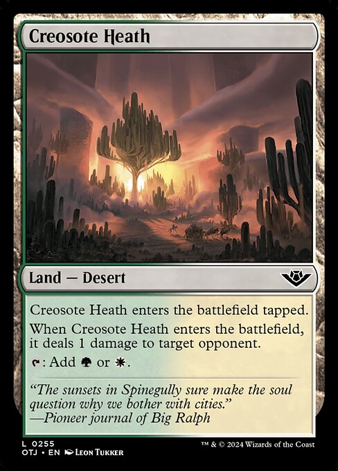 MTG Creosote Heath OTJ 255 Regular Foil