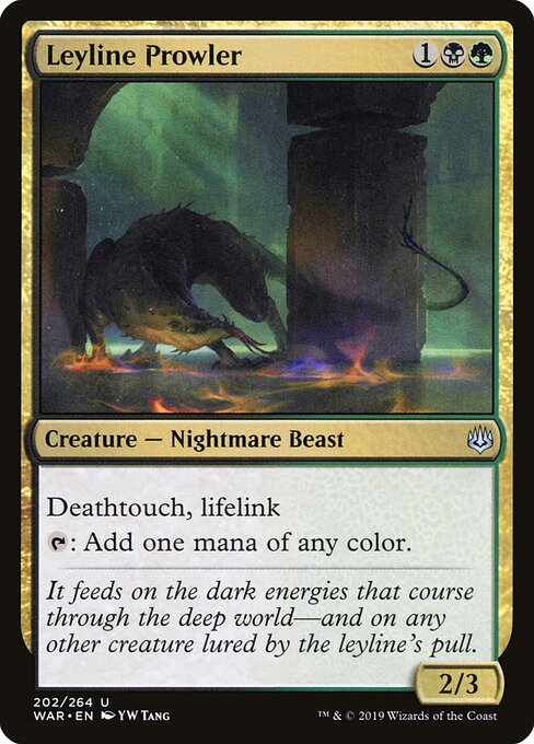 MTG Leyline Prowler WAR 202 Standard Nonfoil front