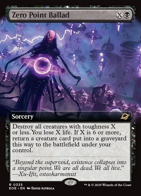 MTG Zero Point Ballad EOE 335 Extended Art Foil