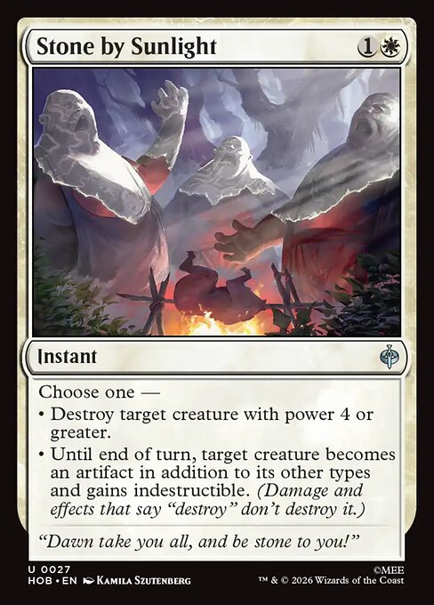 MTG Stone by Sunlight HOB 027 Regular Nonfoil