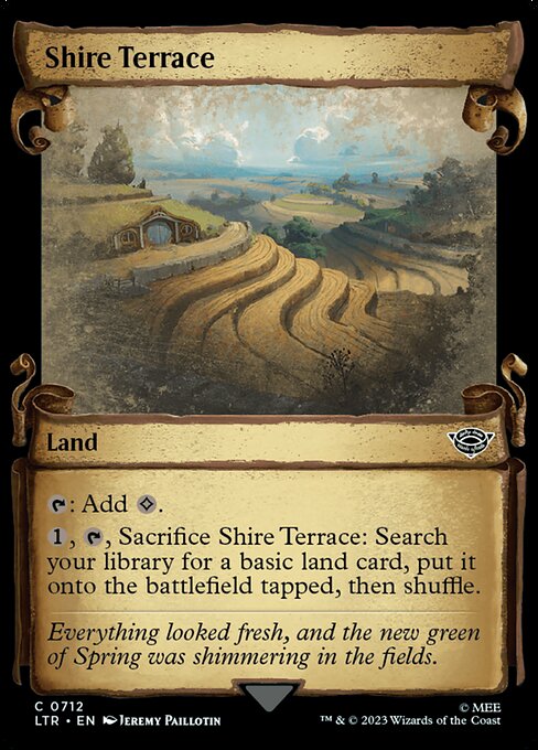 MTG Shire Terrace LTR 712 Showcase Scrolls of Middle-earth Silver Foil
