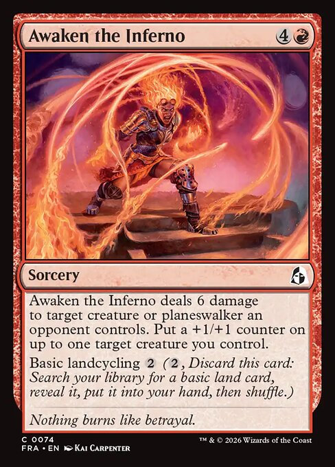 MTG Awaken the Inferno FRA 074 Standard Nonfoil front