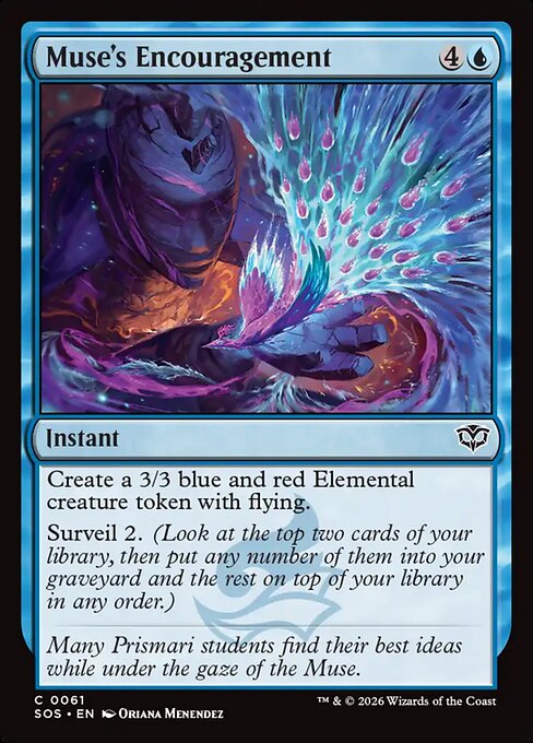 MTG Muse's Encouragement SOS 061 Regular Nonfoil
