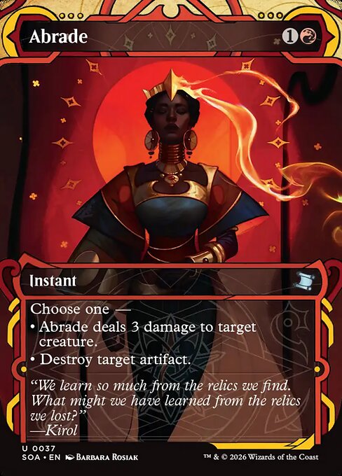 MTG Abrade SOA 037 Mystical Archive Foil