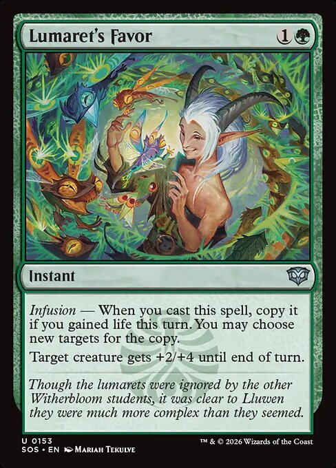 MTG Lumaret's Favor SOS 153 Regular Nonfoil
