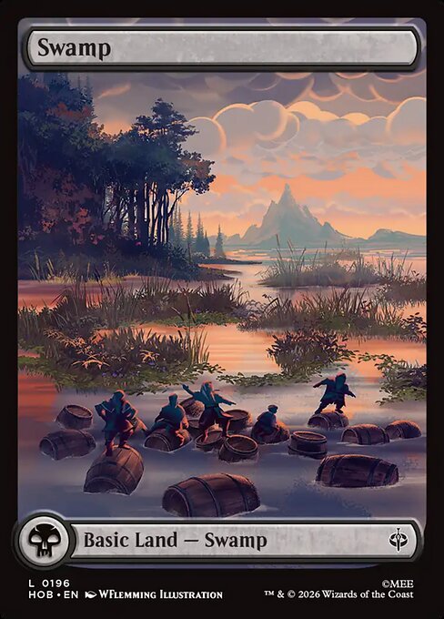 MTG Swamp HOB 196 Full Art Land Nonfoil