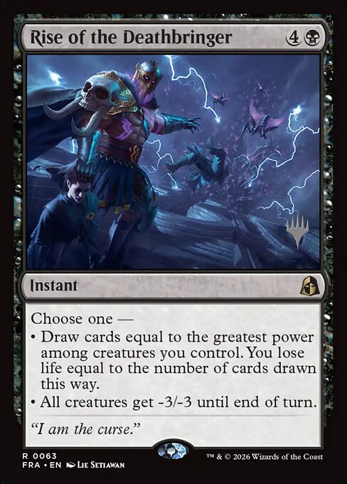 MTG Rise of the Deathbringer PFRA 063P Promo Pack Nonfoil front