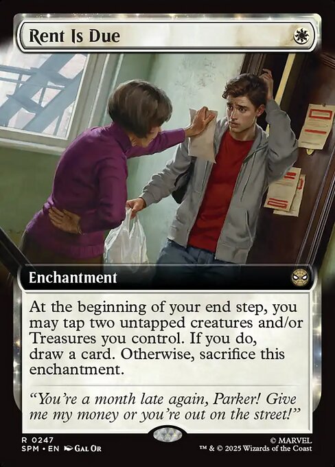 MTG Rent Is Due SPM 247 Extended Art Foil