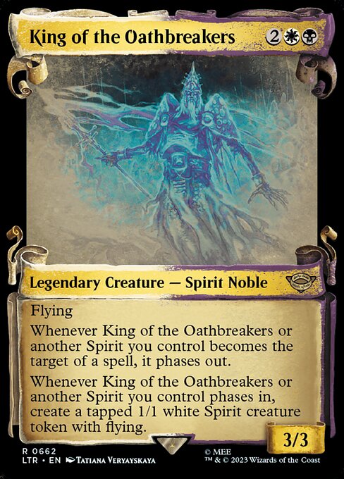 MTG King of the Oathbreakers LTR 662 Showcase Scrolls of Middle-earth Silver Foil