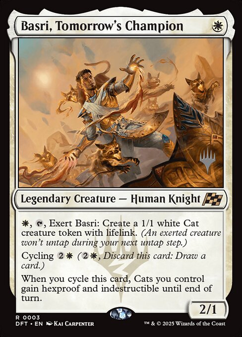 MTG Basri, Tomorrow's Champion PDFT 003p Promo Pack Foil