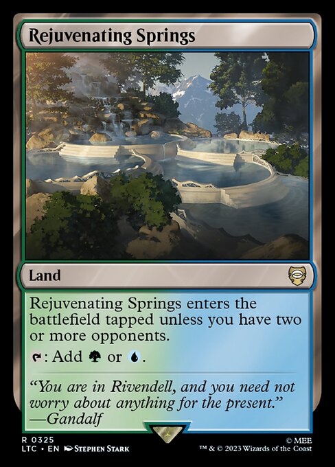 MTG Rejuvenating Springs LTC 325 Alternate Art Nonfoil