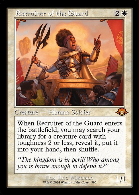 MTG Recruiter of the Guard MH3 395 Retro Frame Nonfoil