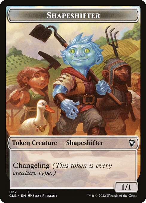 MTG Shapeshifter Token CLB 022 Token Nonfoil