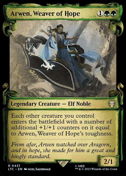 MTG Arwen, Weaver of Hope LTC 437 Alternate Art Nonfoil