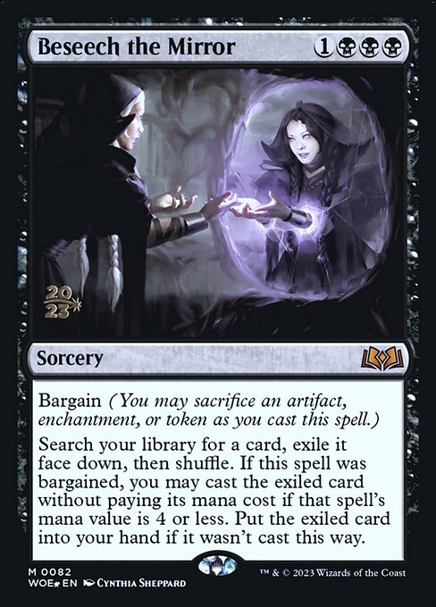 MTG Beseech the Mirror PWOE 082s Prerelease Foil
