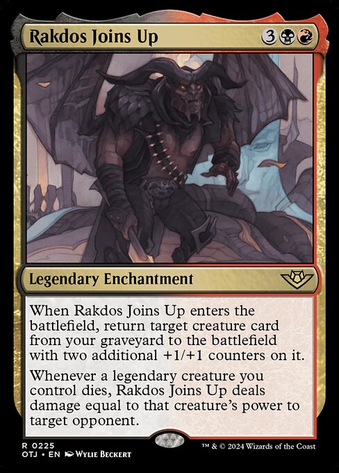MTG Rakdos Joins Up OTJ 225 Regular Foil