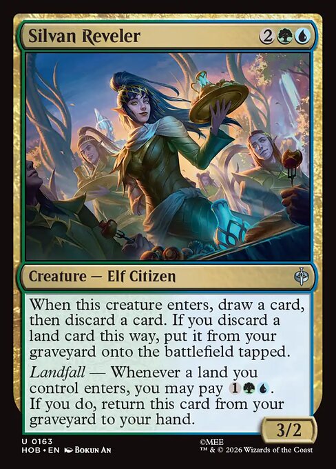 MTG Silvan Reveler HOB 163 Regular Foil