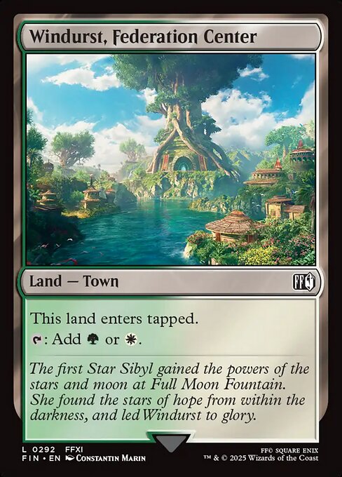 MTG Windurst, Federation Center FIN 292 Regular Nonfoil